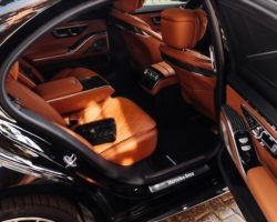 s class back seats luxury car service